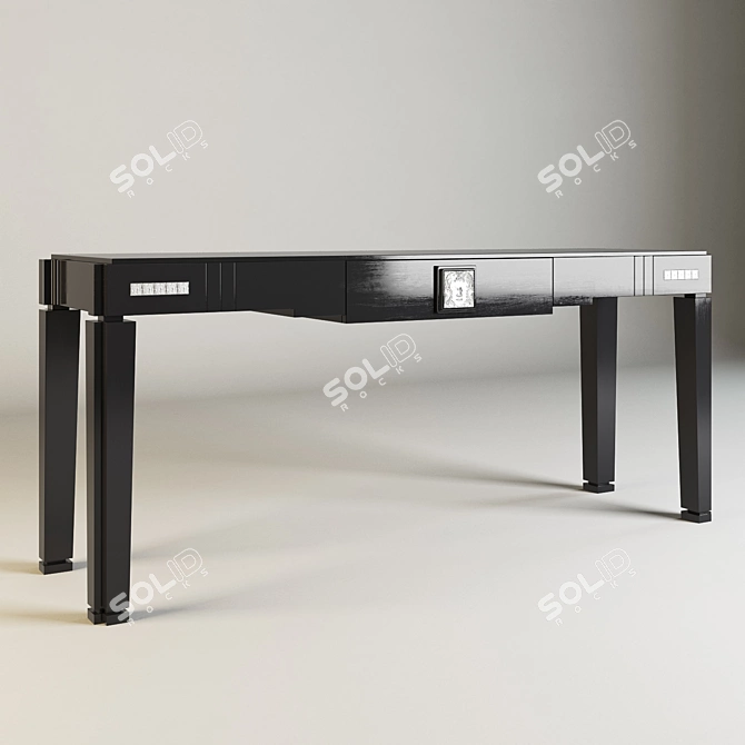 Vintage-inspired Lalique Console Table 3D model image 1