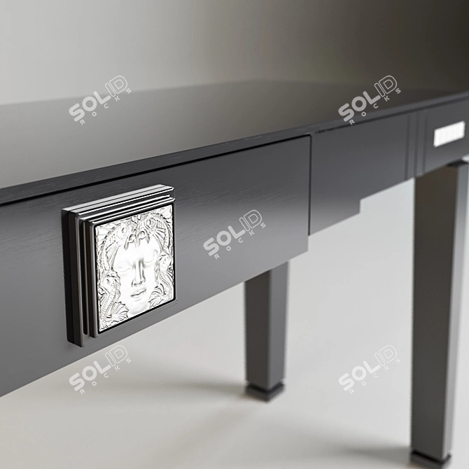 Vintage-inspired Lalique Console Table 3D model image 2