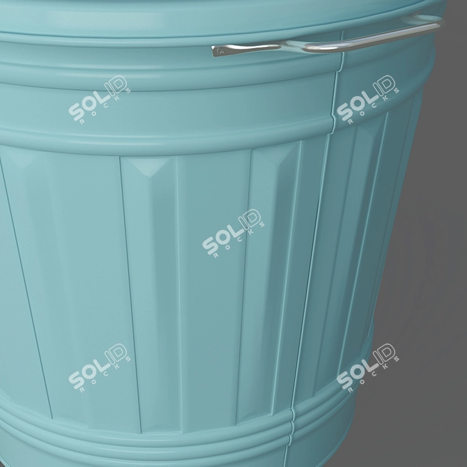 Waterproof Bucket with Secure Lid: KNOD Ikea 3D model image 2