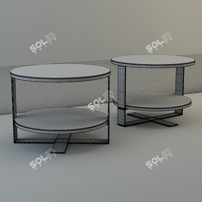 Elegant B&B Italia Eileen 60B - Modern Low Table 3D model image 3