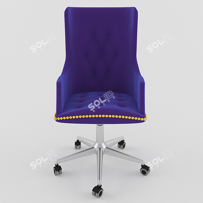 Modern Dolfi Armchair: Sleek and Comfortable 3D model image 1