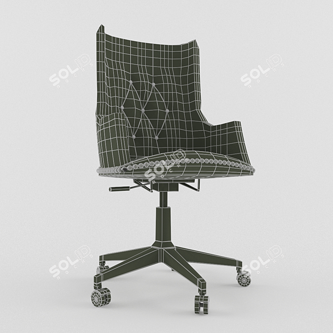 Modern Dolfi Armchair: Sleek and Comfortable 3D model image 3