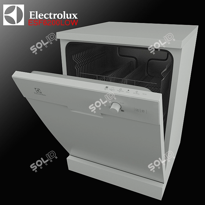 Efficient Electrolux ESF6200LOW Dishwasher 3D model image 1