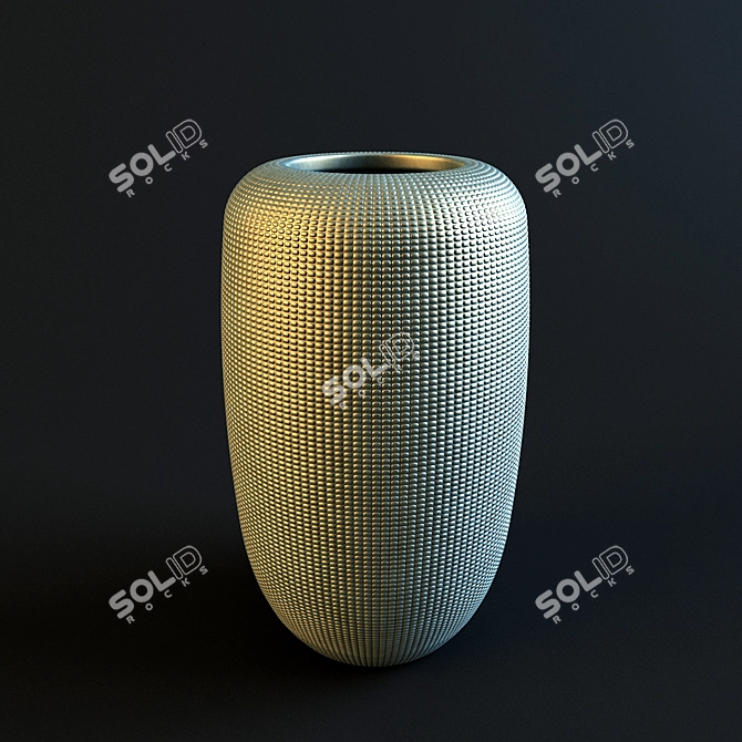 Golden Motifs Zara Home Vase 3D model image 1