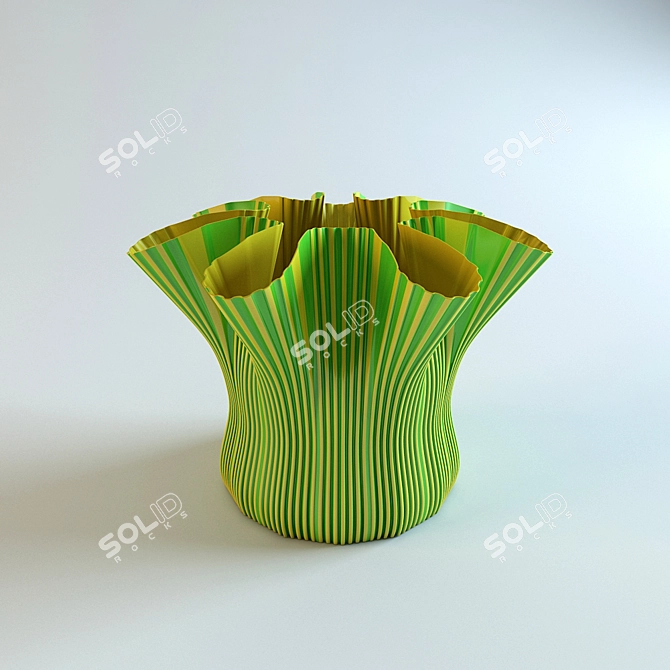 Elegant Porcelain Vase | Vaza Xk 3D model image 1