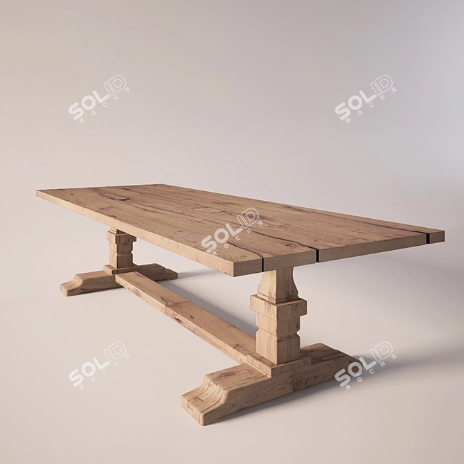 Elegant Table Collection 3D model image 1