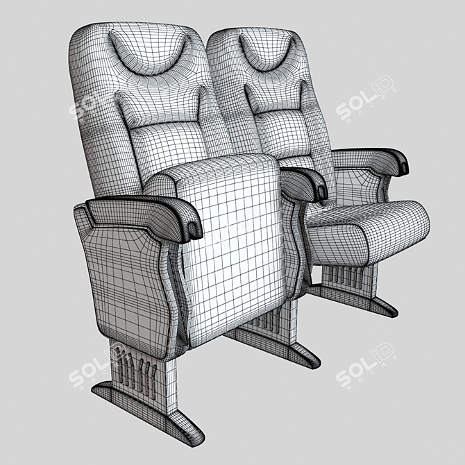 Modern Theater Seating | Comfortable and Stylish 3D model image 1