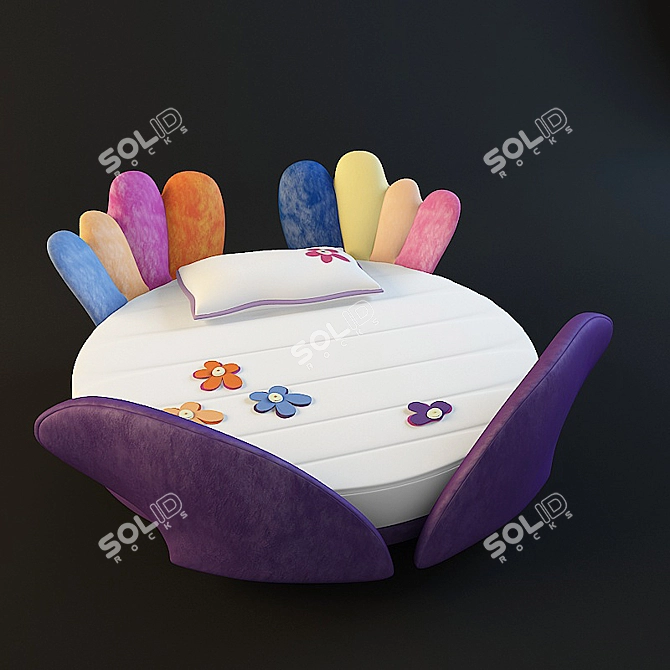 Viola Baby Letto Bed - Il Loft 3D model image 1