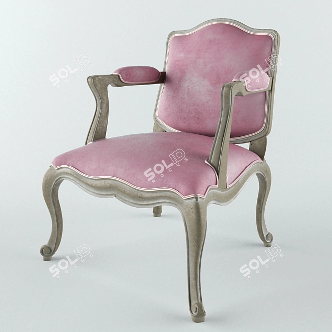 Elegant French Chair: MIS EN DEMEUR Brienne 3D model image 1