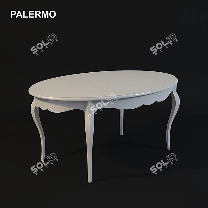 Elegant PALERMO Table 3D model image 1