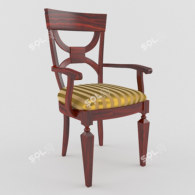 Stradivari Chair: Elegant and Ergonomic 3D model image 1