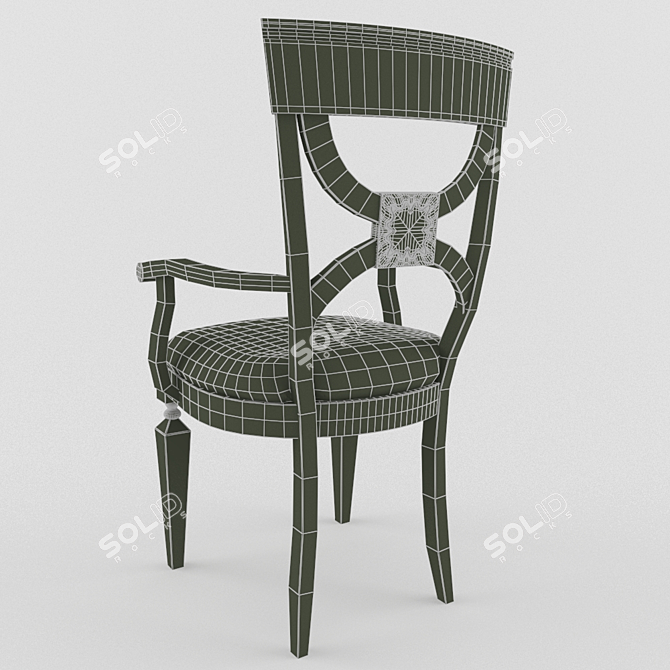 Stradivari Chair: Elegant and Ergonomic 3D model image 3