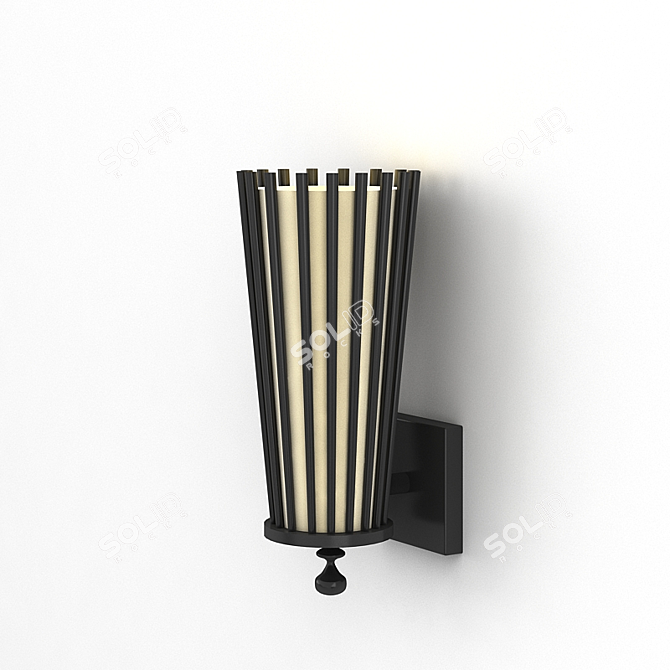 Elegant Wall Sconce - Illuminate Your Space 3D model image 1