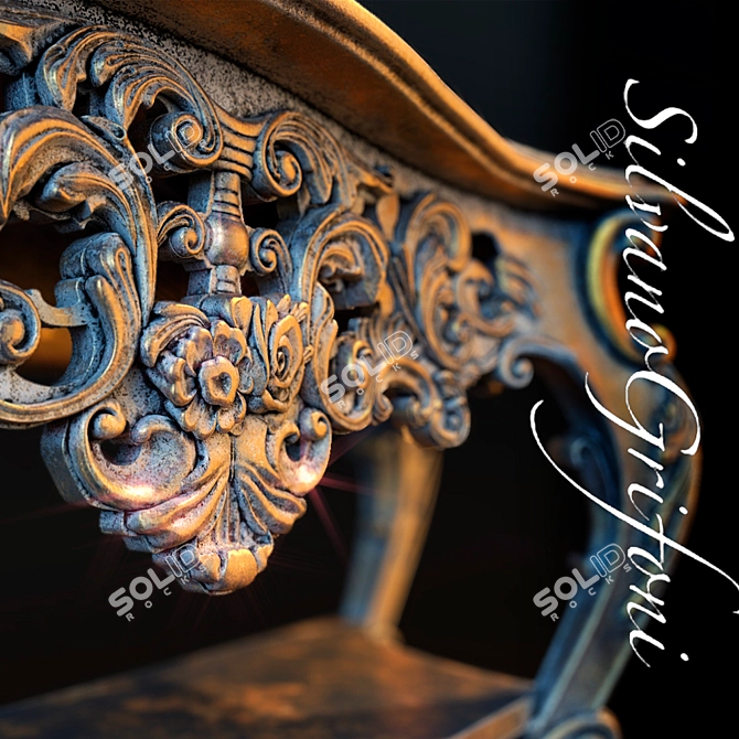 Elegant Silvano Grifoni Console 3D model image 2