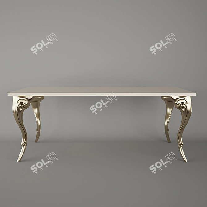 Elegant ARMONIA Dining Table by Corte Zari Srl 3D model image 2