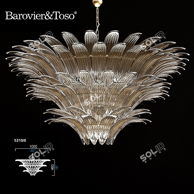 Modern Classic Chandelier 100D 3D model image 1