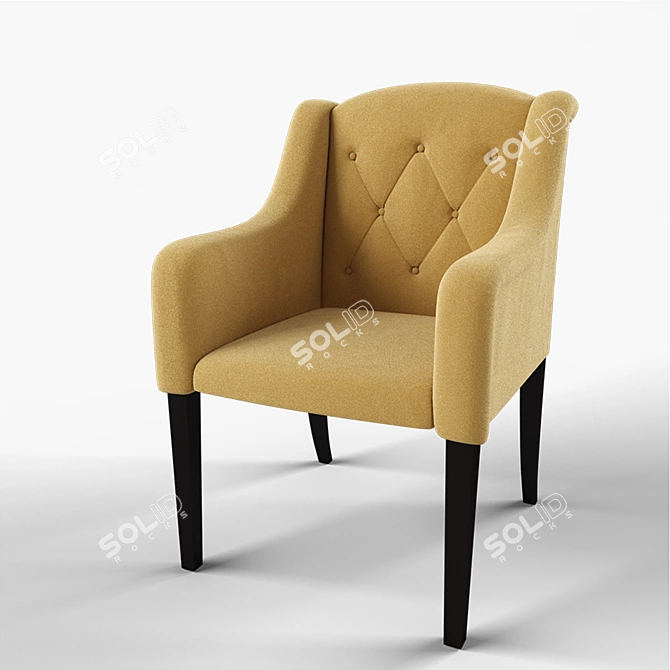 Modern Comfort: Teatro Chair 3D model image 1