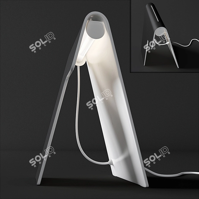 Elegant Mesh Table Lamp 3D model image 3