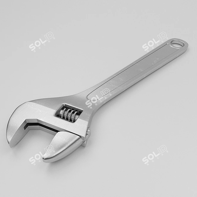 Versatile Adjustable Wrench 3D model image 1