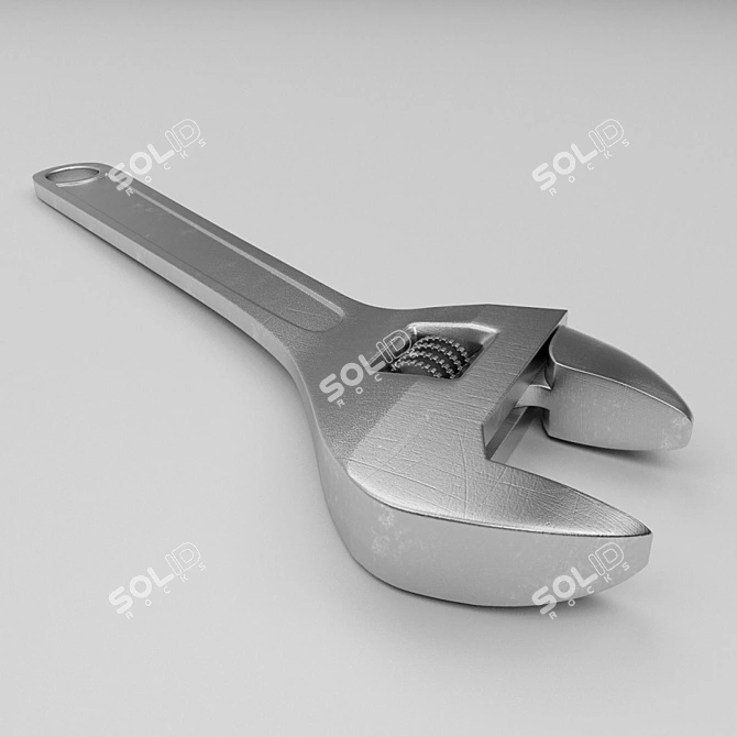Versatile Adjustable Wrench 3D model image 2