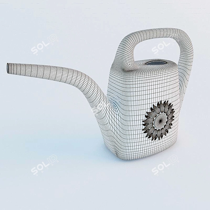 Blooming Blossom Watering Can 3D model image 2