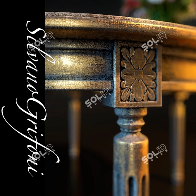 Silvano Grifoni Dining Table 3D model image 2