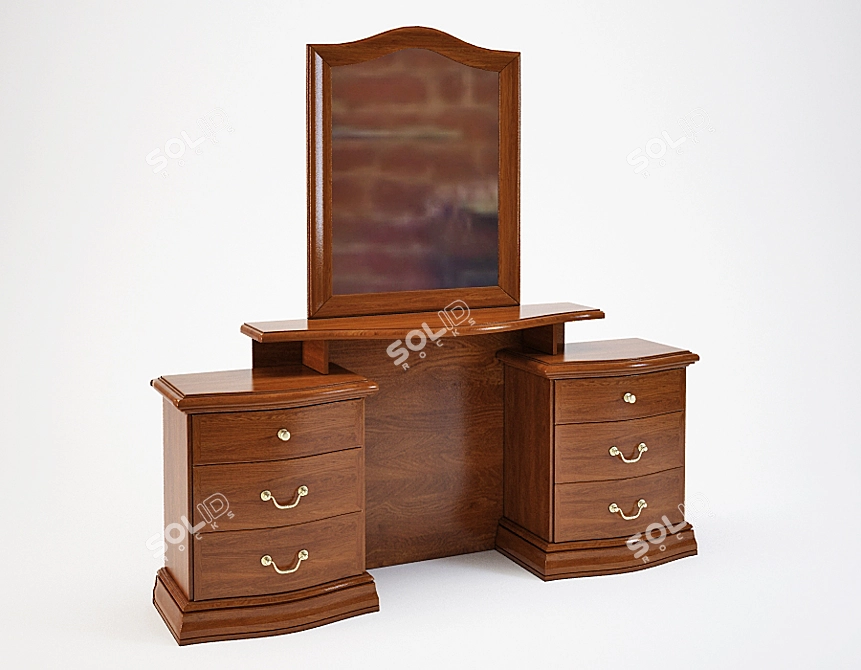 Elegant Tempor Millemiglia Dresser 3D model image 1