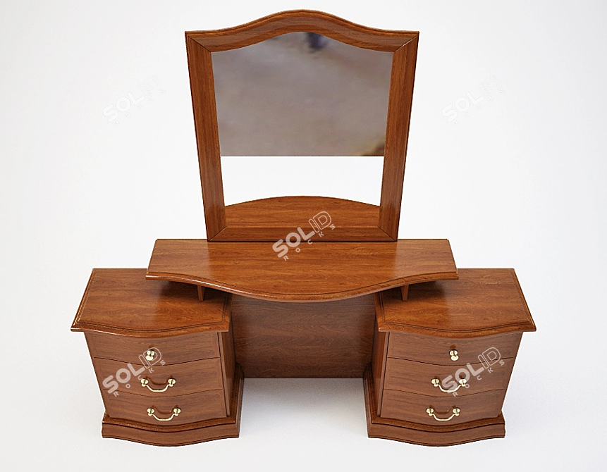 Elegant Tempor Millemiglia Dresser 3D model image 2