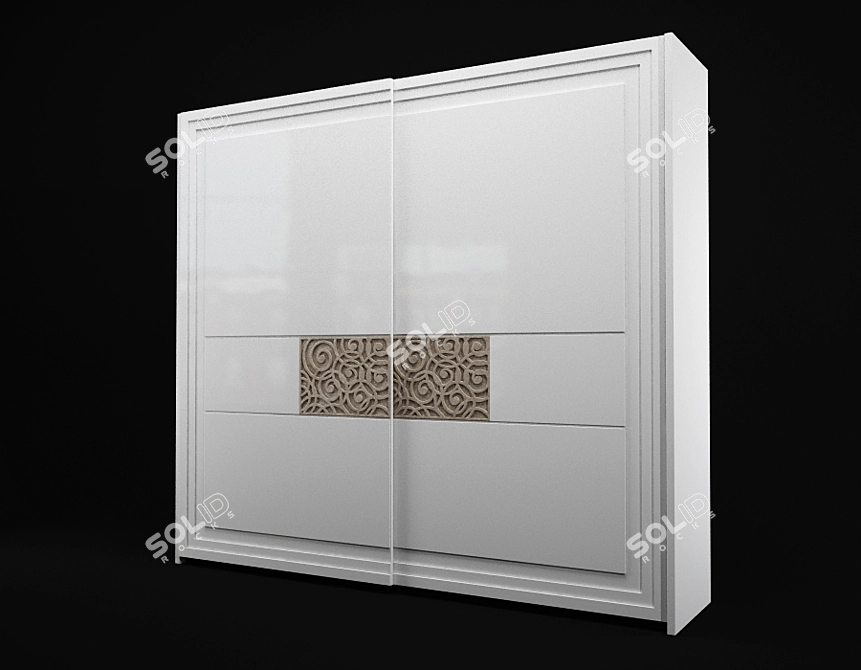 Arkeos E380 Wardrobe: Stylish and Luxurious 3D model image 2