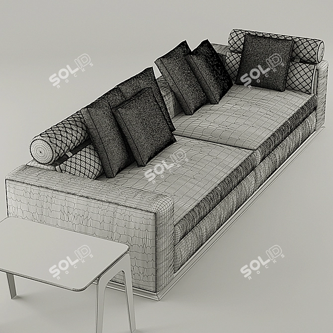 Ultra Comfort: Minotti Leonard Sofa 3D model image 3