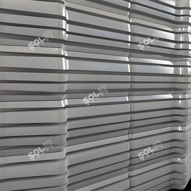 Stunning 3D Wall Décor 3D model image 2