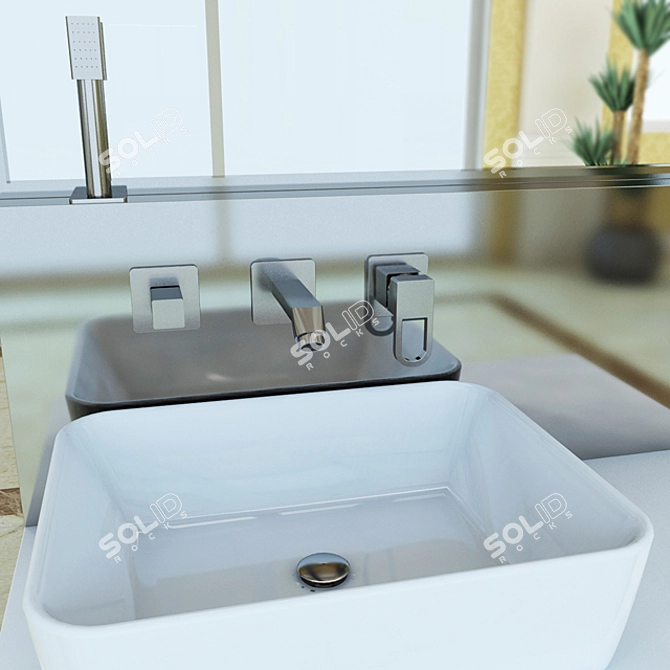 Elegant Seville Timepiece 3D model image 2