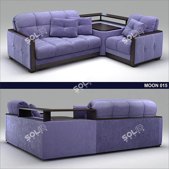 Modular MUN 015: Design Your Perfect Sofa 3D model image 1