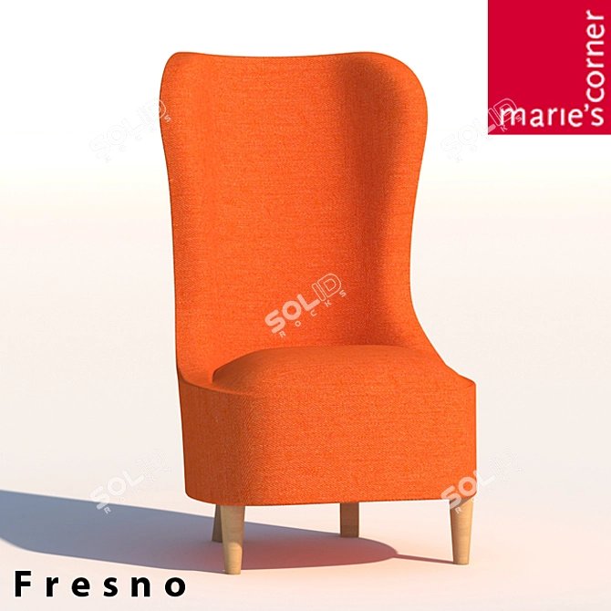 Title: Fresno Armchair: Sleek and Comfortable 3D model image 1