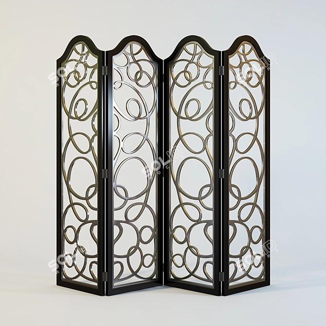 Elegant Fanteri Screen 3D model image 1