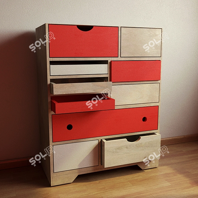 Úlfviðr Loft Art Dresser 3D model image 1