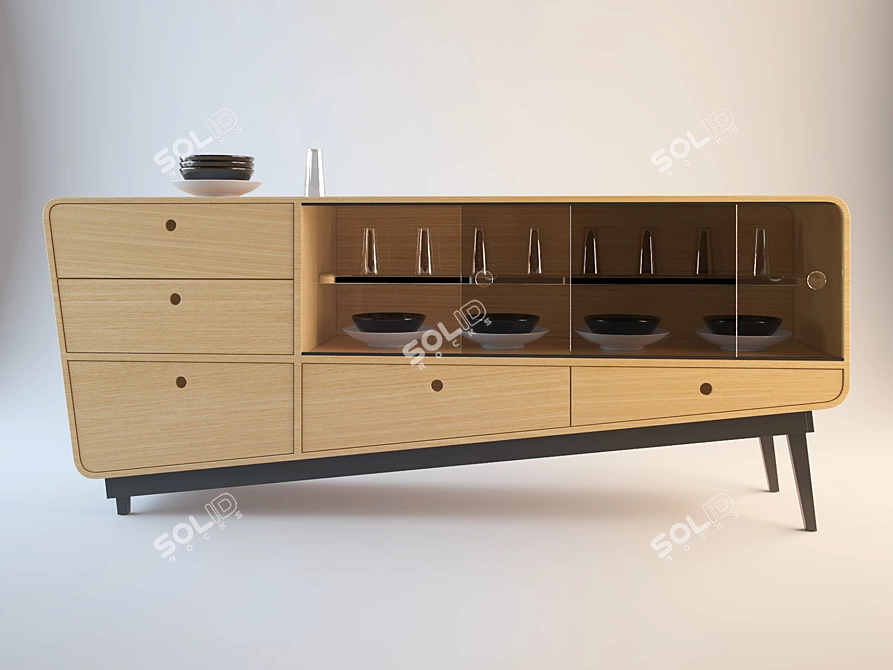 Elegant Design Furniture 3D model image 2