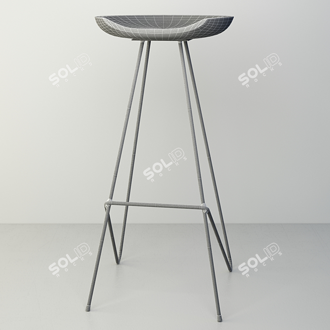 Stylish Perch Barstool: Elevated Comfort for Any Bar 3D model image 3