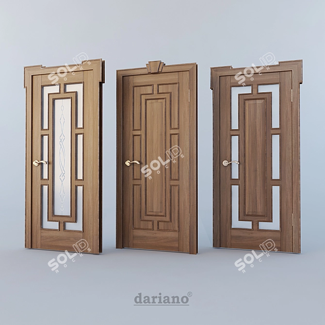 Dariano Baron: Exquisite Doors for Elegance 3D model image 1