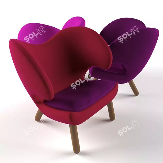 Elegant and Comfy Pelican Chair 3D model image 1