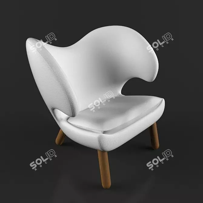 Elegant and Comfy Pelican Chair 3D model image 2