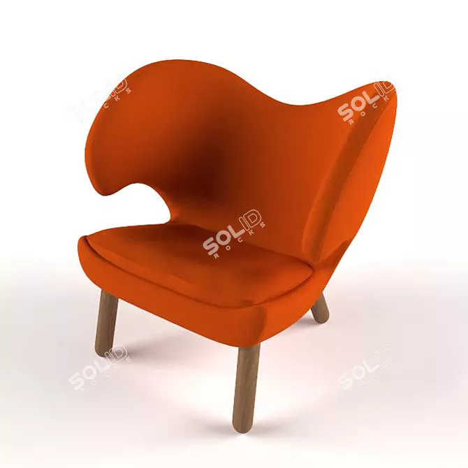 Elegant and Comfy Pelican Chair 3D model image 3