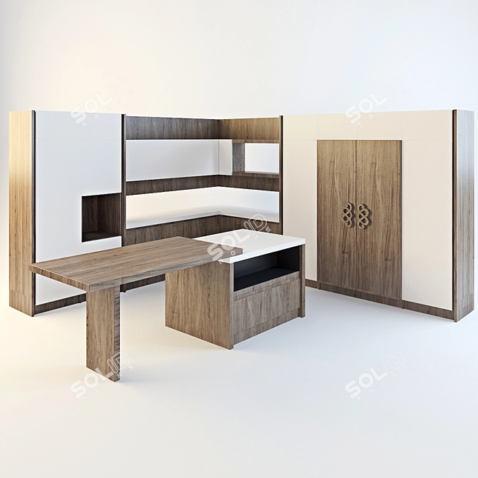 Natural Italian Kitchen Collection 3D model image 1