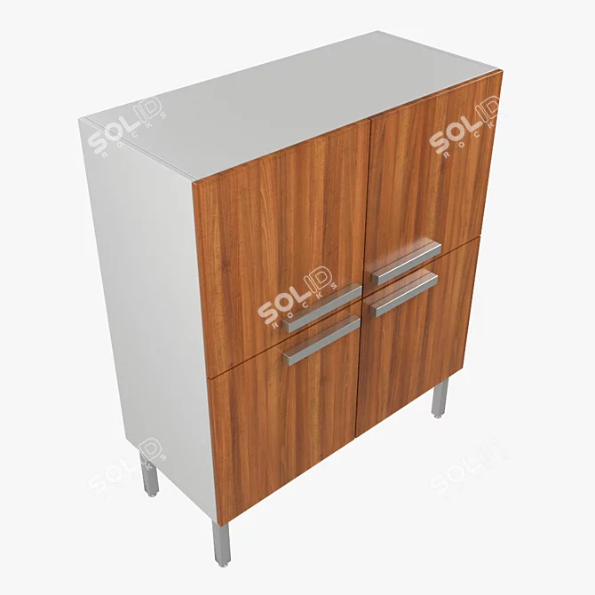 Sinetica Dado Open Wardrobe 3D model image 2