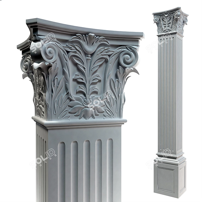 Versatile Column and Pilaster 3D model image 2
