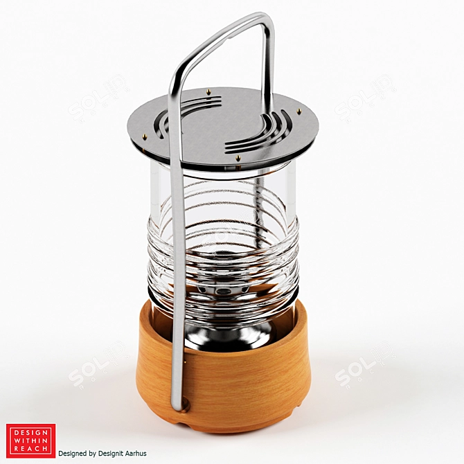 Designit Aarhus Bollard Oil Lamp 3D model image 1