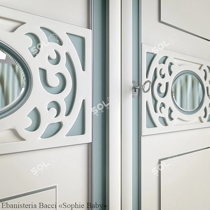 Sophie Baby Wardrobe by Ebanisteria Bacci 3D model image 3