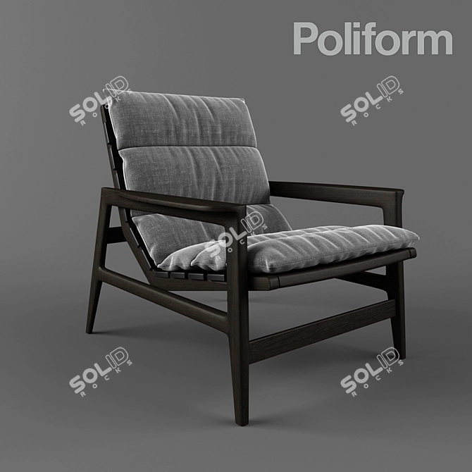 Ipanema Armchair: Modern Comfort 3D model image 1