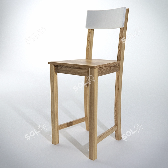 Convertible Crown Bar Stool 3D model image 1