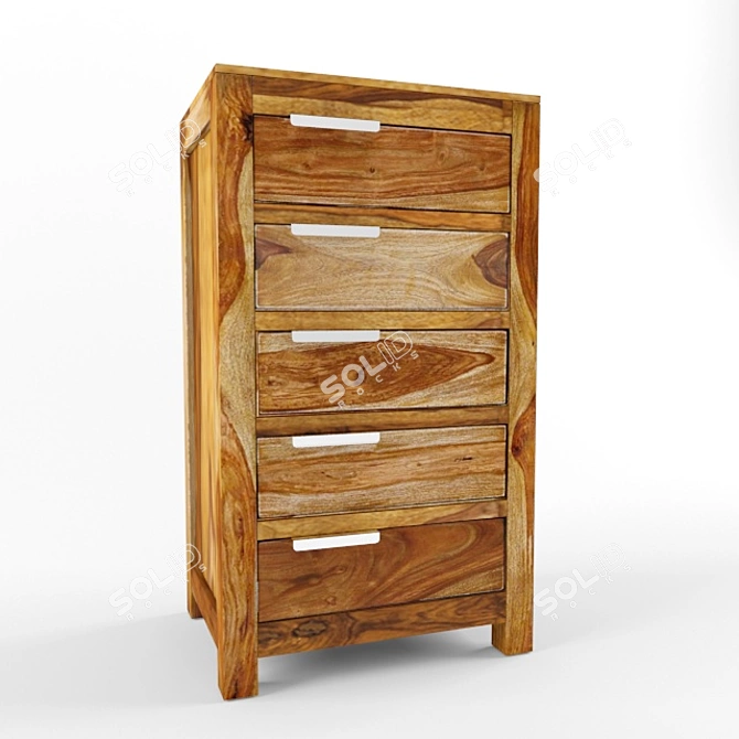 Authentico Dresser: A Timeless Masterpiece 3D model image 1